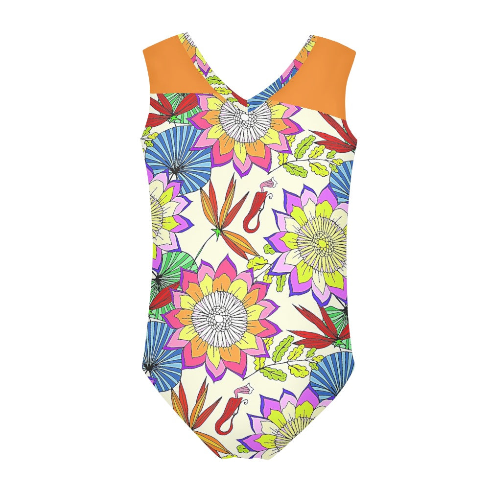 Maillot de Bain 1 Pièce Fille | Botanical Sunrise Junior | Nanayé