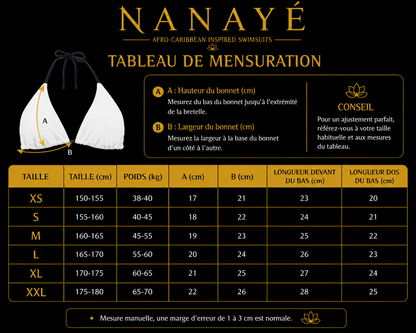 Maillot 2 pièces Femme | personnalisable avec notre styliste | Nanayé Modèle 13