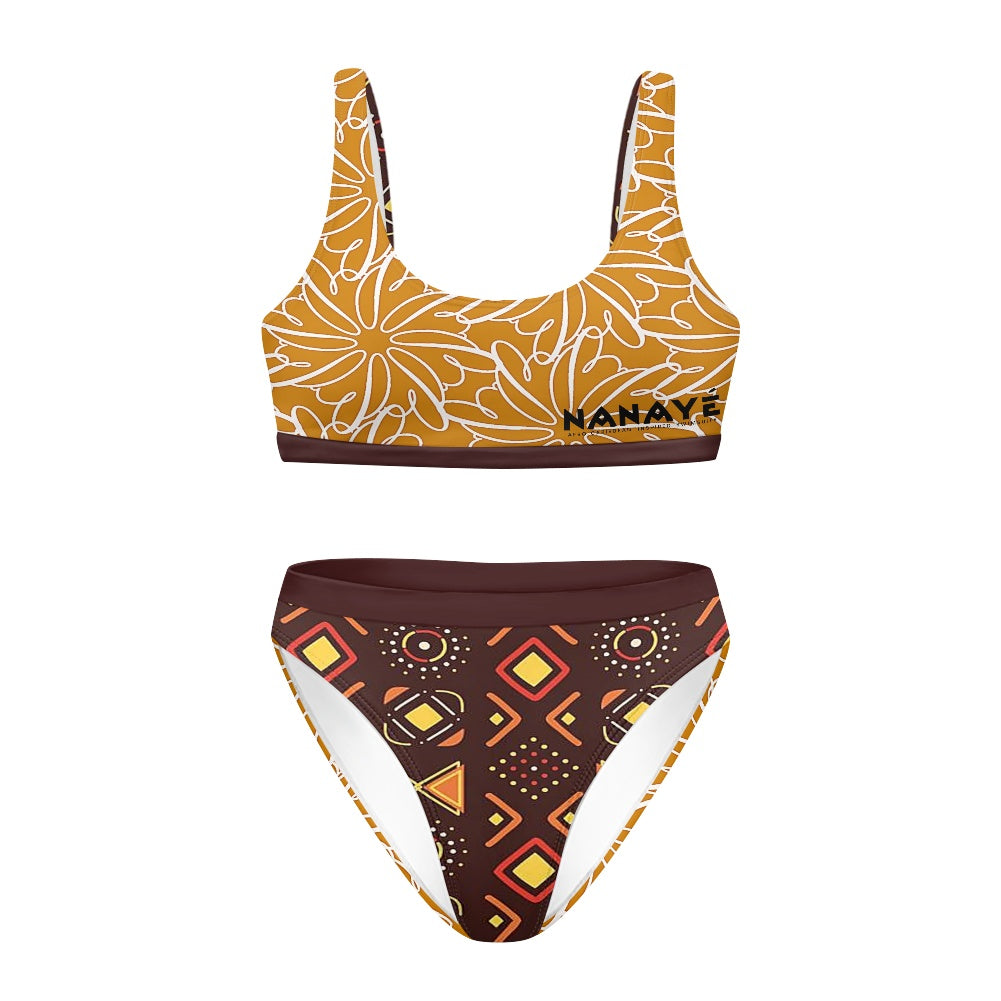 Maillot 2 Pièces Femme | Terracotta Bloom | Nanayé