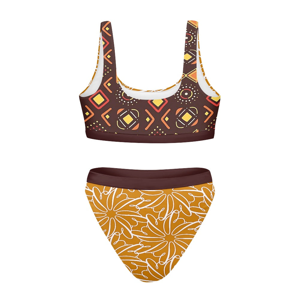 Maillot 2 Pièces Femme | Terracotta Bloom | Nanayé