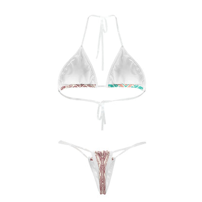 Maillot 2 Pièces Femme | Asymétrique Corail | Nanayé