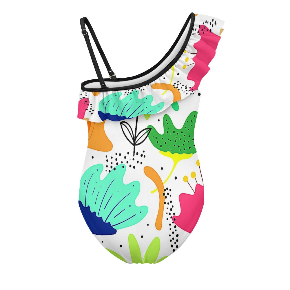 Maillot de Bain 1 Pièce Fille | Wild Safari Ruffle Junior | Nanayé