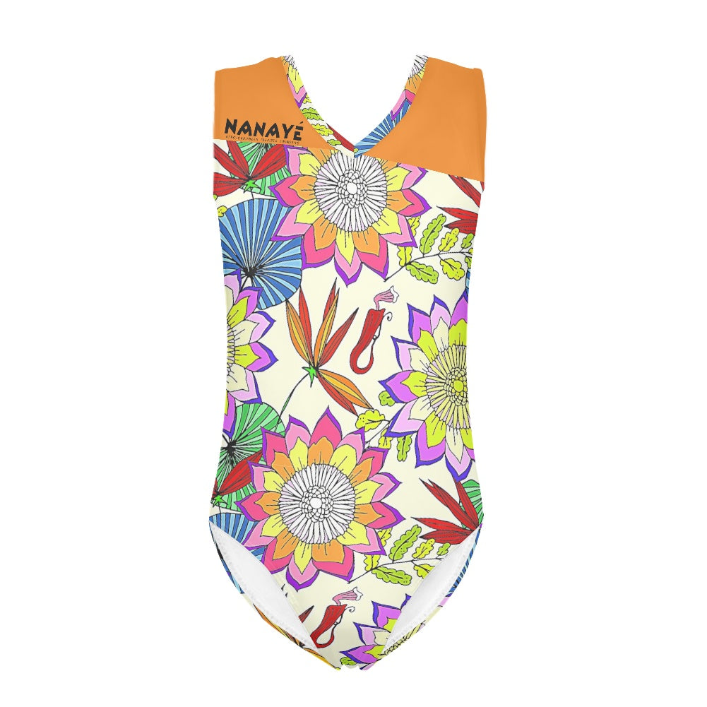 Maillot de Bain 1 Pièce Fille | Botanical Sunrise Junior | Nanayé