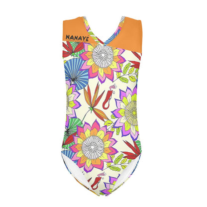 Maillot de Bain 1 Pièce Fille | Botanical Sunrise Junior | Nanayé