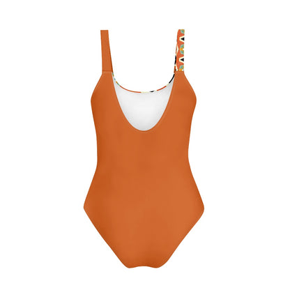 Maillot de Bain 1 Pièce Fille | Terracotta Sun Mosaic Junior | Nanayé