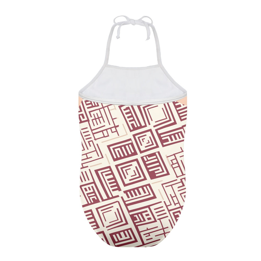 Maillot de Bain 1 Pièce Fille | Terracotta Labyrinth Junior | Nanayé
