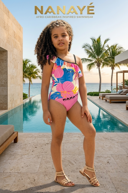Girls' One-Piece Swimsuit | Signature Cutouts | Nanayé