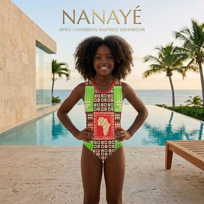Maillot de Bain 1 Pièce Fille | Continental Roots Junior | Nanayé
