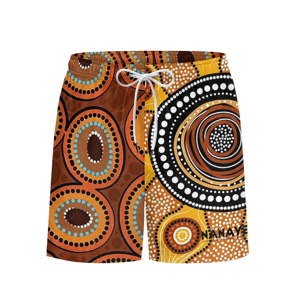 Bermuda de Bain Homme | Tribal Mosaic | Nanayé