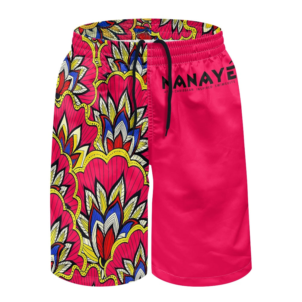 Bermuda de Bain Homme | Fuchsia Bloom | Nanayé