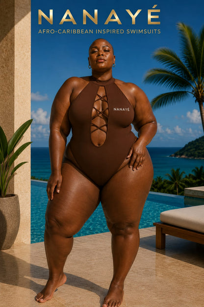 Maillot de Bain 1 pièce à lanières par Nanayé
