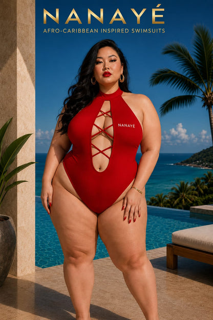 Maillot de Bain 1 pièce à lanières par Nanayé