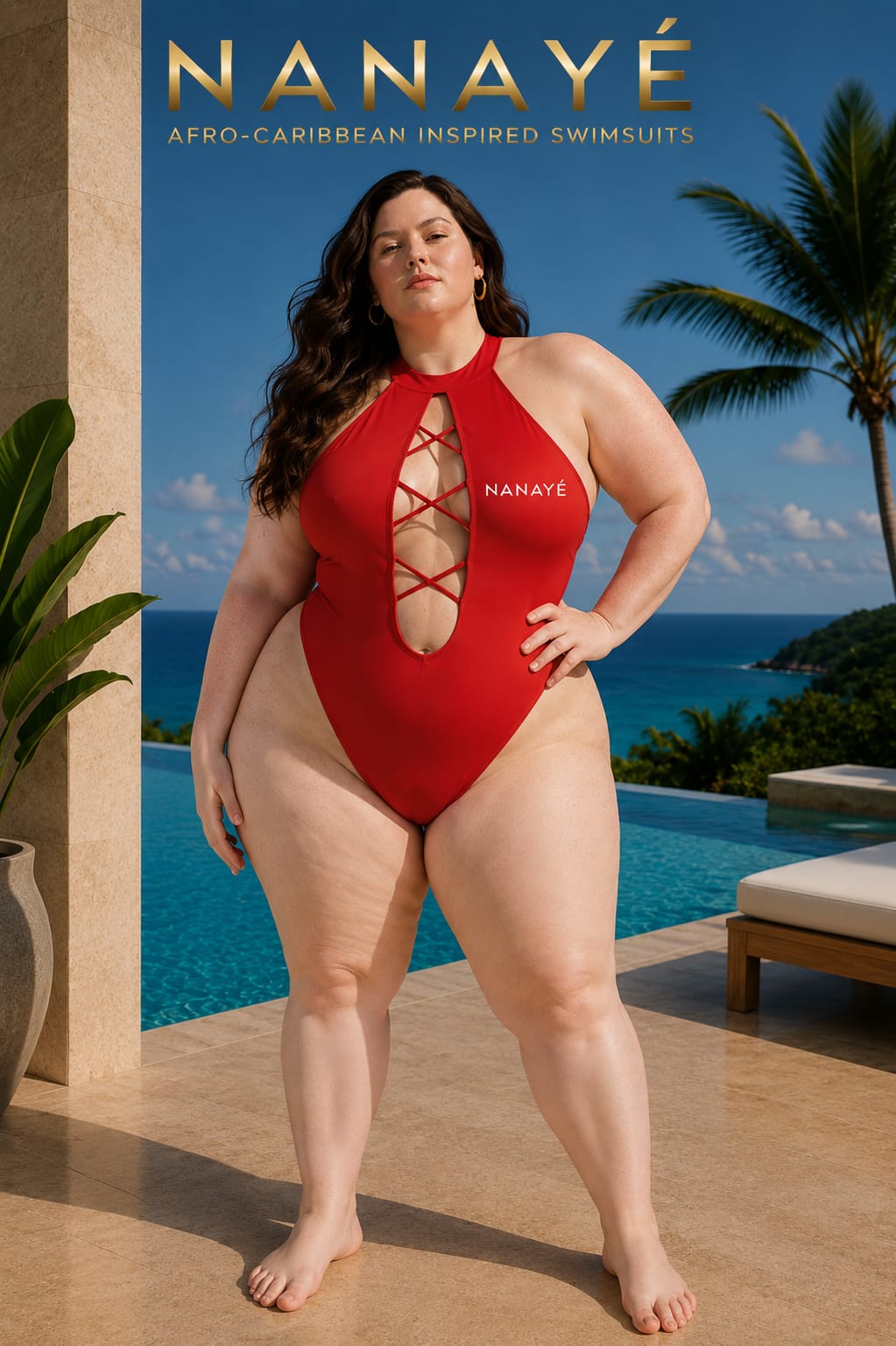 Maillot de Bain 1 pièce à lanières par Nanayé