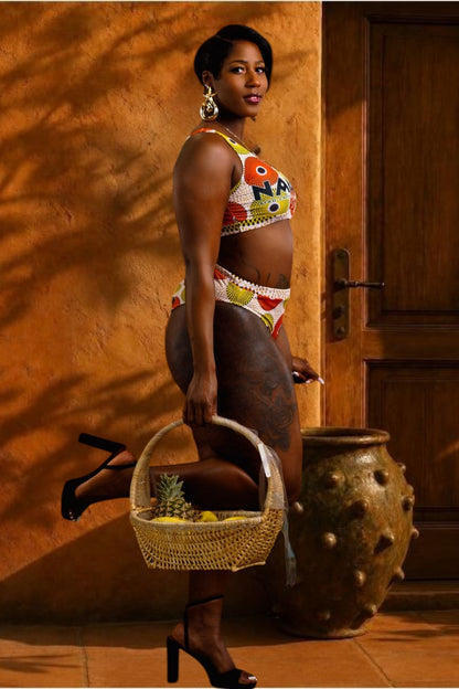 Maillot de Bain 2 pièces Géométrique par Nanayé
