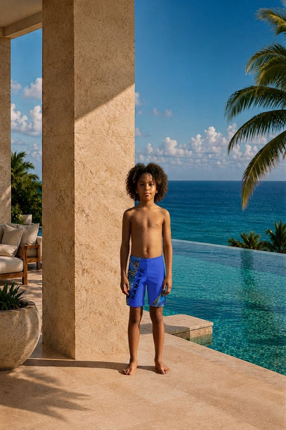 Boxer de Bain Garçon | Motifs Graphiques & Séchage Rapide | Nanayé