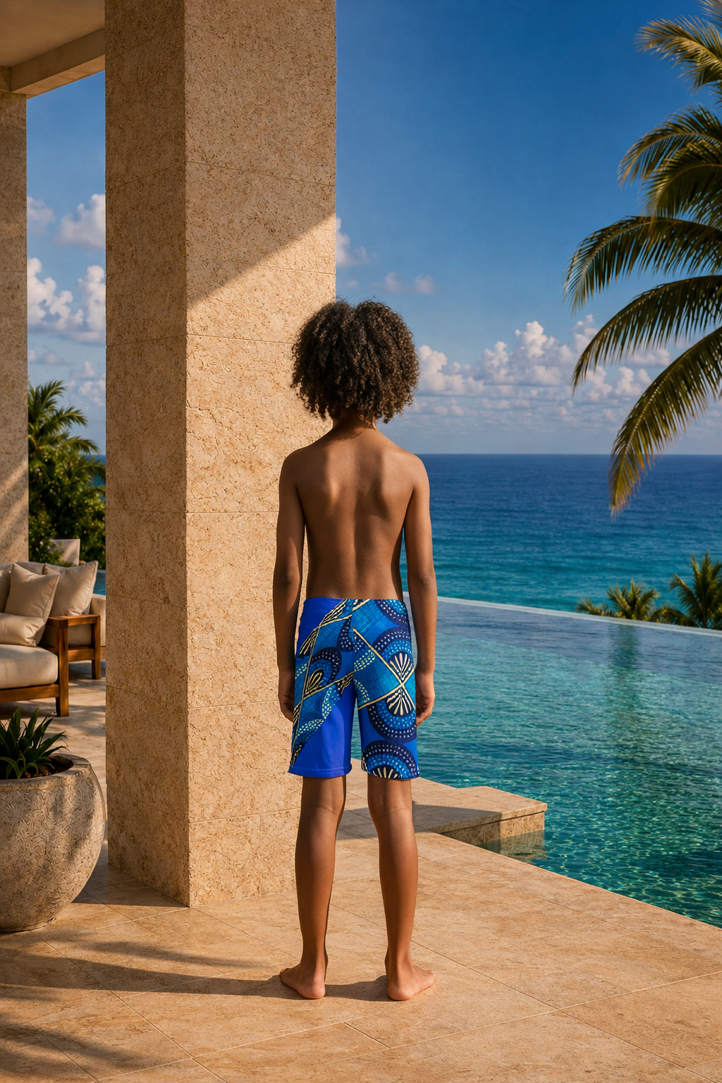 Boxer de Bain Garçon | Motifs Graphiques & Séchage Rapide | Nanayé
