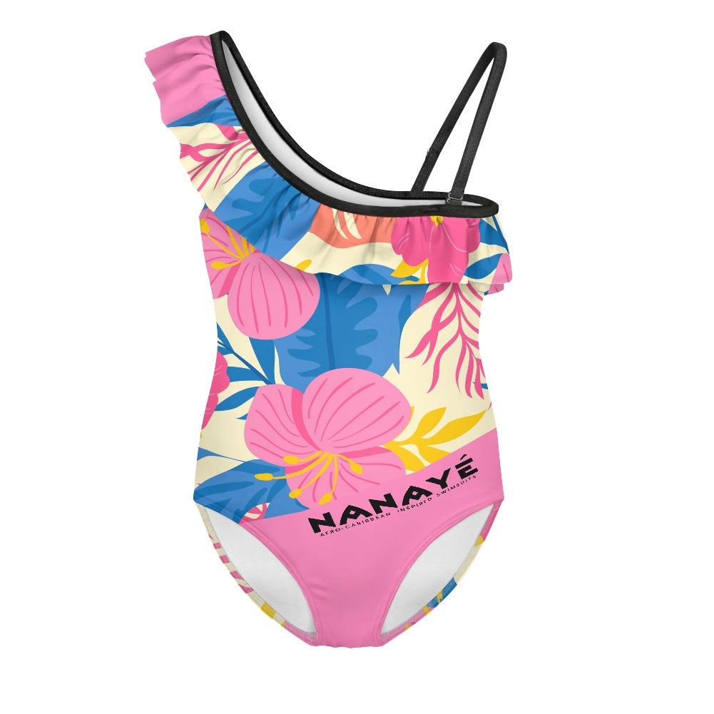 Girls' One-Piece Swimsuit | Signature Cutouts | Nanayé
