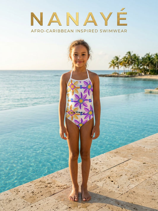 Girls' One-Piece Swimsuit | Signature Cutouts | Nanayé