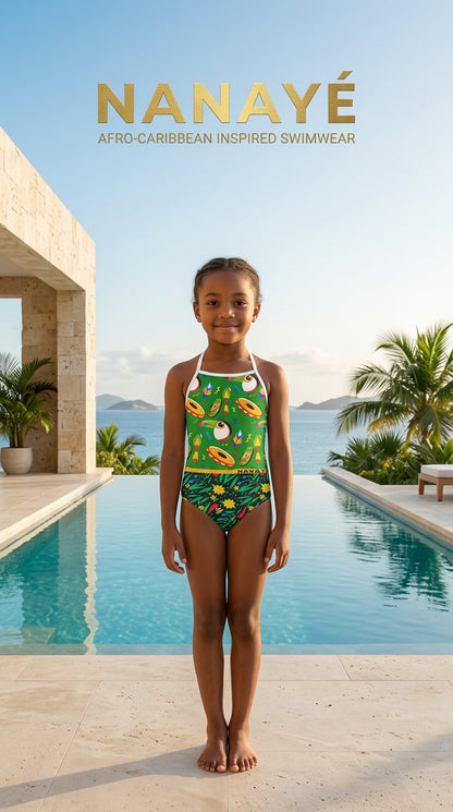 Girls' One-Piece Swimsuit | Signature Cutouts | Nanayé