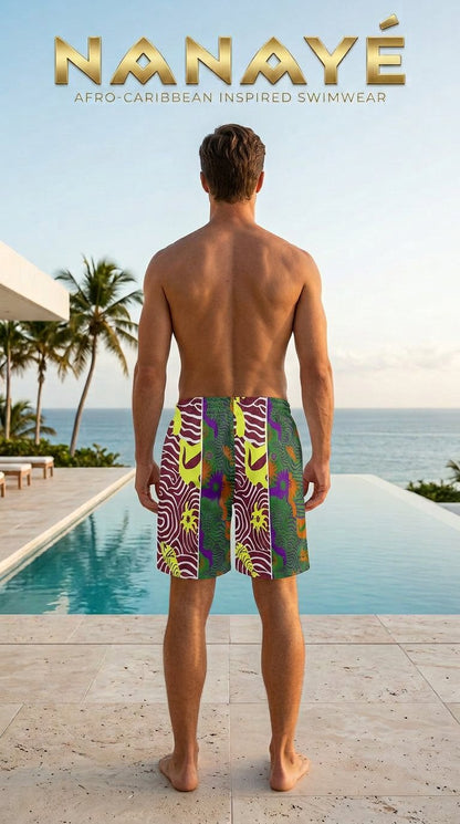 Bermuda de Bain Homme | Marine Odyssey | Nanayé