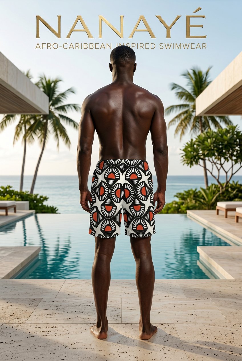 Bermuda de Bain Homme | Graphic Heritage | Nanayé