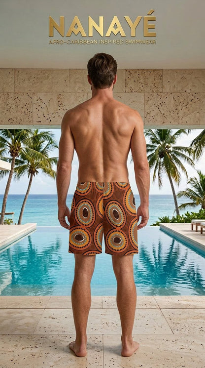 Bermuda de Bain Homme | Tribal Mosaic | Nanayé