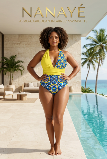 Maillot Une Pièce Femme | Azure Sunshine | Nanayé